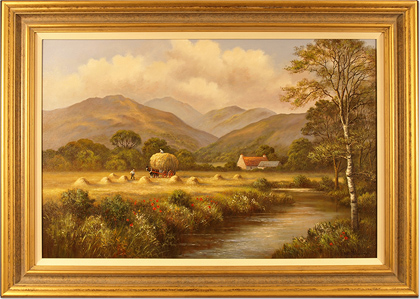 Wendy Reeves, Original oil painting on canvas, Country Scene