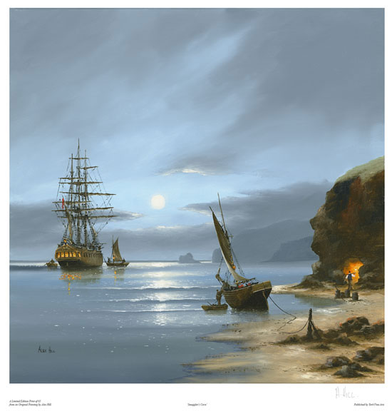 Alex Hill, Signed limited edition print, Smuggler's Cove