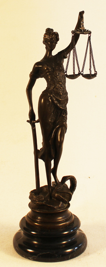 Bronze Statue, Bronze, The Scales of Justice