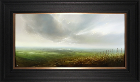 Clare Haley, Original oil painting on panel, Distant Light