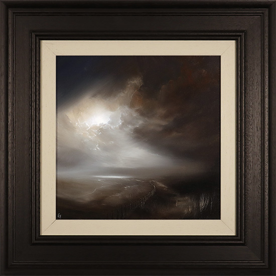 Clare Haley, Original oil painting on panel, Evening Storm