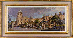 David Sawyer, RBA, Original oil painting on panel, Christchurch College, Chapel and Refectory, Oxford