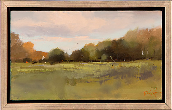 Michael John Ashcroft, ROI, Original oil painting on panel, On the Park II