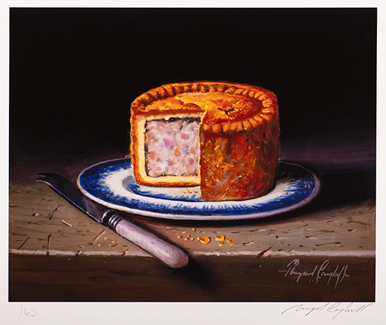 Raymond Campbell, Signed limited edition print, Pork Pie
