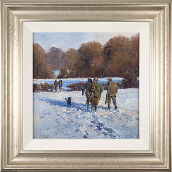 Stephen Hawkins, Original oil painting on canvas, Winter Morning, North Yorkshire