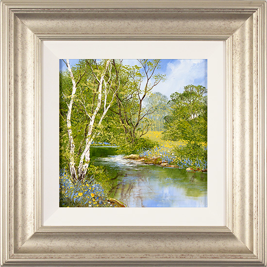 Terry Evans, Original oil painting on panel, Spring Stroll, Yorkshire Dales