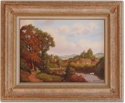 Vincent Selby, Original oil painting on panel, Country Scene