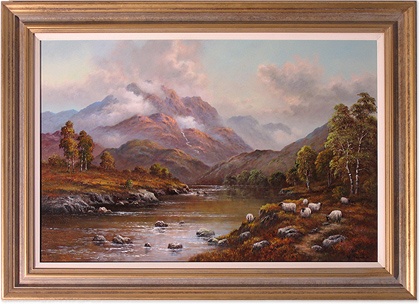 Wendy Reeves, Original oil painting on canvas, Scottish Highlands