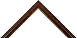 Walnut and Gold frames