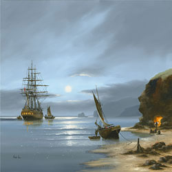 Alex Hill, Signed limited edition print, Smuggler's Cove