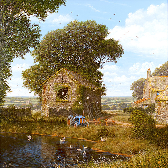 Edward Hersey, Signed limited edition print, High Summer, Yorkshire Dales