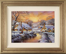 Gordon Lees, Original oil painting on panel, Freshly Fallen Snow, The Cotswolds
