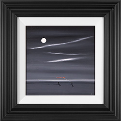 Jay Nottingham, Original oil painting on panel, Moonlight Kite