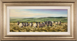 Natalie Stutely, Original oil painting on panel, Swaledale Flock in the Cleveland Way