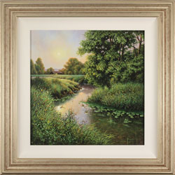 Terry Grundy, Original oil painting on panel, Evening Light