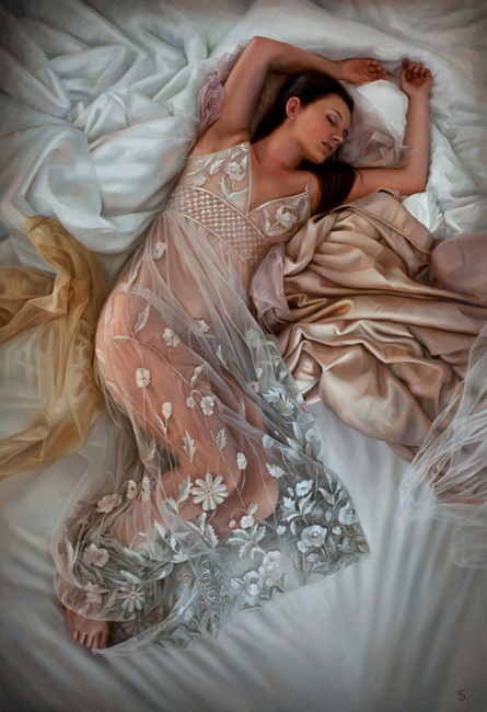Tina Spratt, Original oil painting on canvas, In Dreams